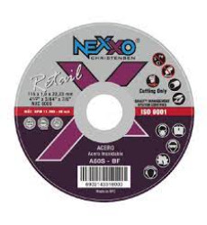 DISCO DISCO CORTE METAL 4 1/2'' X 1MM INOX NEXXO